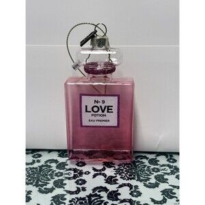 Pink Love Potion No. 9 Ornament 4" Pink Glass Eric Cortina Artist RAZ 4453165
